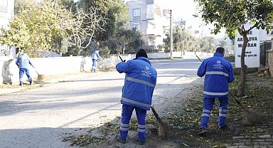Çine'de sahaya inen ekipler temizlik ve bakım çalışması yaptı