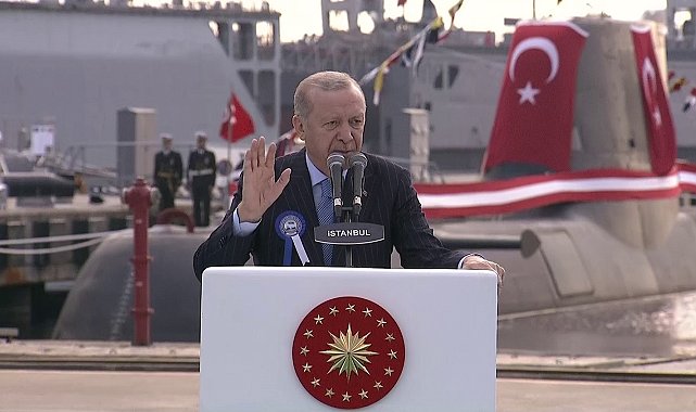 Cumhurbaşkanı Erdoğan: "Dünyada kendi savaş gemisini geliştirip denize indiren 10 ülkeden biri Türkiye'dir"