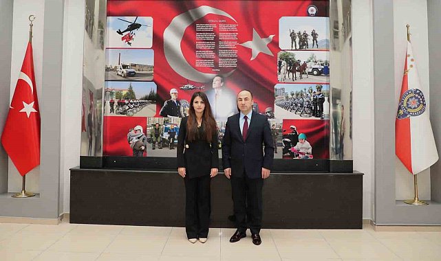Cumhuriyet Savcısı Nuray Dağdeviren, İl Emniyet Müdürü Yılmaz'ı ziyaret etti