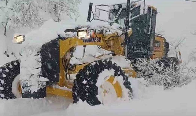 Devrek'te 45 köy yolu kar nedeniyle ulaşıma kapandı