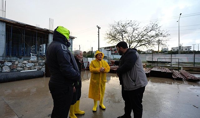 Didim Belediyesi aşırı yağış sonrası teyakkuz halinde