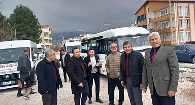 Dinar'da öğrenci servis araçlarına yönelik denetim