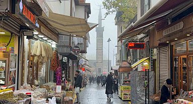 Diyarbakır'ın tarihi mekanlarını sis kapladı, ortaya kartpostallık görüntüler çıktı