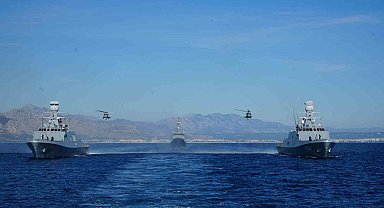 Doğu Akdeniz-2025 Tatbikatı Antalya açıklarında nefes kesti