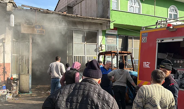 Düzce Yığılca sanayi sitesinde korkutan yangın!