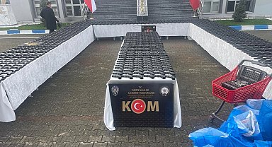 Düzce'de silah operasyonu: Binlerce silah parçası ele geçirildi