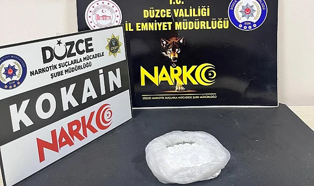 Düzce'de uyuşturucu kuryesine tutuklama!