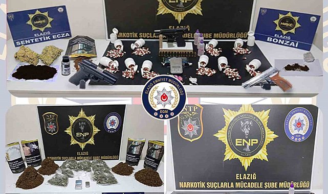 Elazığ'da uyuşturucu operasyonu: 19 tutuklama