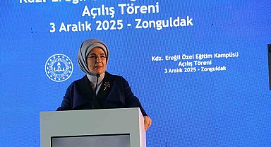Emine Erdoğan, Karadeniz Ereğli'de özel eğitim kampüsünün açılışına katıldı