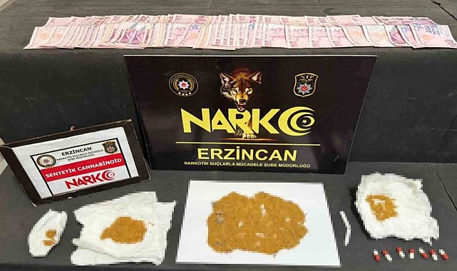 Erzincan'da uyuşturucu operasyonu