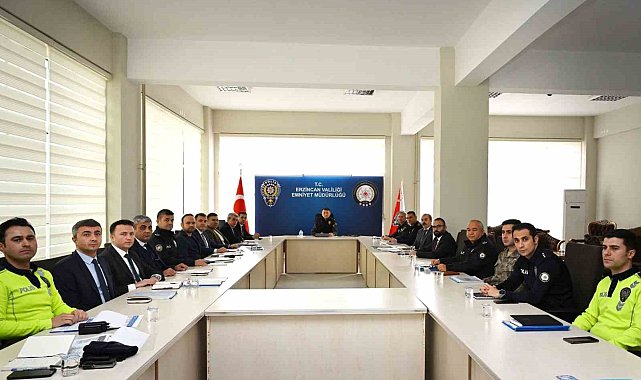 Erzincan'da yeni yıl tedbirleri masaya yatırıldı