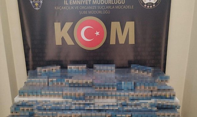 Erzurum'da kaçak sigara operasyonu
