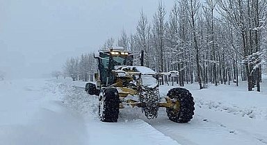 Erzurum'da aşırı kar yağışı ve tipi ulaşımı felç etti
