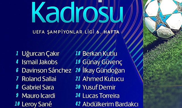 Galatasaray'ın, Monaco maçı kamp kadrosu belli oldu