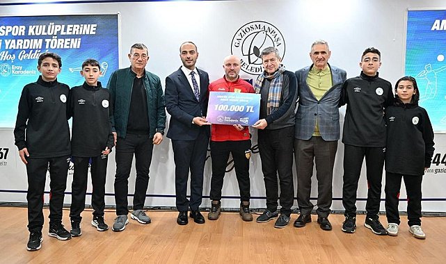 Gaziosmanpaşa Belediyesinden spor kulüplerine 2 buçuk milyon liralık nakdi destek