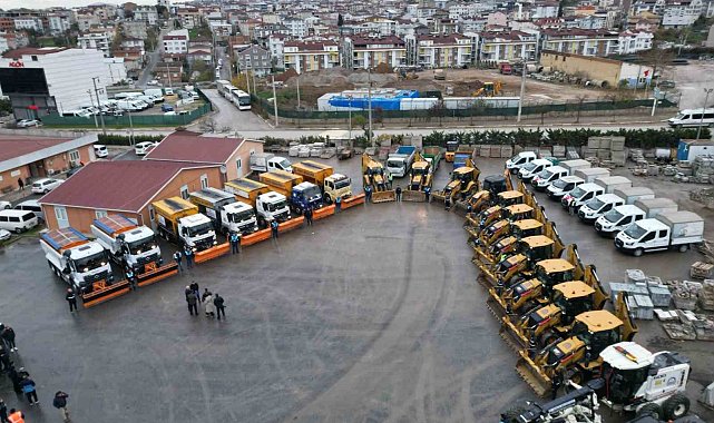 Gebze'de kar alarmı: 425 personel ve 73 araçla teyakkuzda