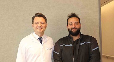 Genç motokurye bağırsak kanserinden ameliyat olmadan kurtuldu