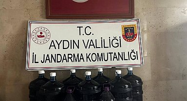 Germencik'te 150 litre el yapımı içki ele geçirildi