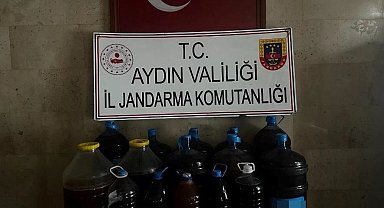 Germencik'te 202 litre kaçak alkol ele geçirildi