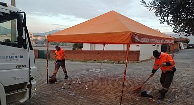 Germencik'te temizlik çalışmaları devam ediyor