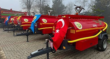 Gölyaka'da köylülere su tankeri