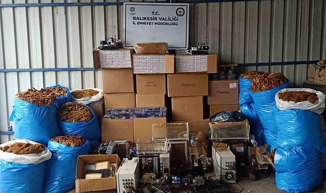 Gönen'de kaçak tütün operasyonu: 13 gözaltı