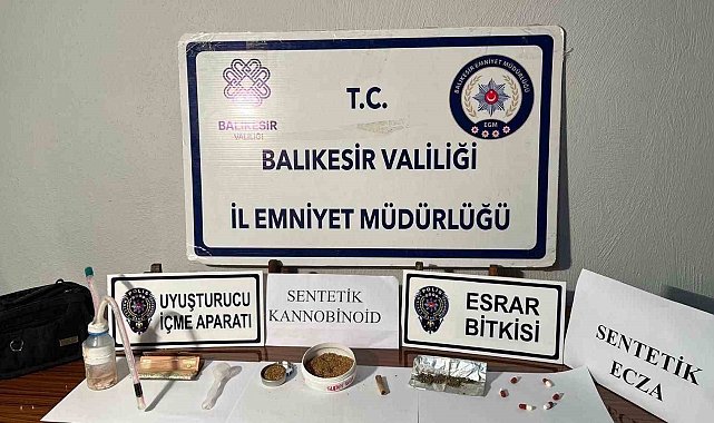 Gönen'de uyuşturucu operasyonu: 3 şüpheli gözaltına alındı