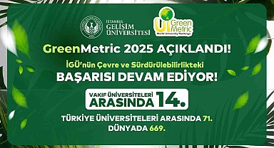 Greenmetric 2025 sonuçları açıklandı: İGÜ'nün çevre ve sürdürülebilirlikteki başarısı devam ediyor