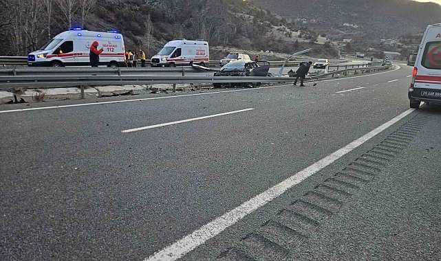 Gümüşhane'de trafik kazası: 1'i ağır 4 yaralı