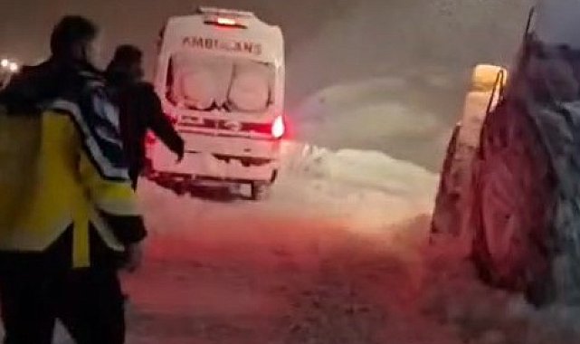 Hakkari'de hasta kurtarma operasyonu