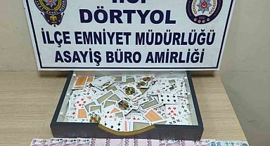 Hatay'da kumar baskını: 10 kişiye ceza yağdı