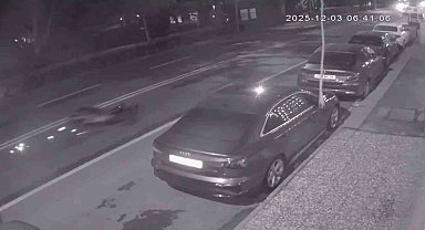 Hayatını kaybeden motosikletlinin kaza anı görüntüleri ortaya çıktı