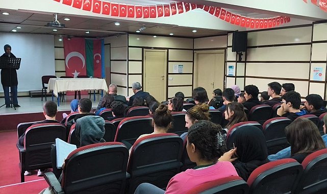 Haydar Aliyev, vefatının 22. yılında Haydar Aliyev Fen Lisesi'nde anıldı