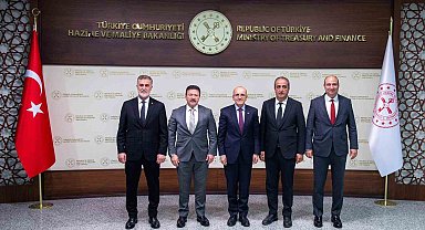 Hazine ve Maliye Bakanı Şimşek, TŞOF Genel Başkanı Yiğiner'i kabul etti