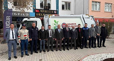 Hisarcık Belediyesi'ne yeni çöp toplama aracı