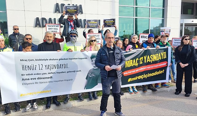 İlk duruşma görüldü: Bisikletli gruplar Miraç için adalet istedi