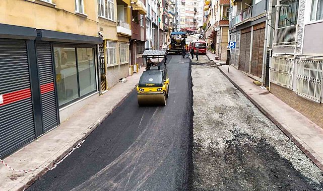 İlkadım'da sıcak asfalt çalışmaları