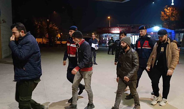 İnegöl'de 8 kaçak göçmen yakalandı