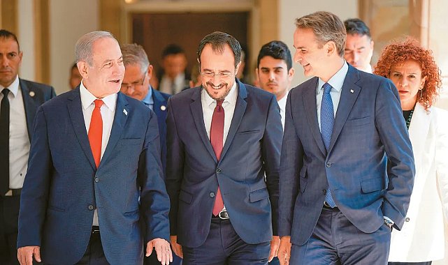 İsrail, Yunanistan ve GKRY'den ortak bildiri: "Güvenlik, savunma ve askeri konularda üçlü iş birliği güçlendirilecek"