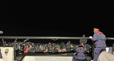 İzmir açıklarında göçmen mesaisi: 44 yakalama, 18 kurtarma