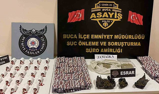 İzmir'de uyuşturucu satıcısına operasyon: 5 binden fazla hapla yakalandı