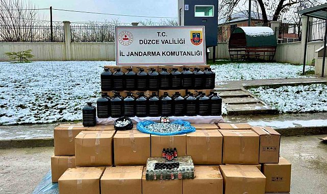 Jandarmadan yeni yıl öncesi kaçak alkol operasyonu