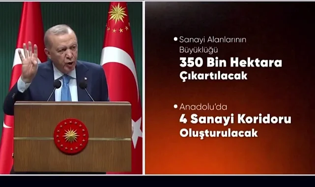 Kabine sonrası önemli mesajlar... Ekonomide 2028 hedefi 1,9 trilyon dolar... Anadolu'da 4 sanayi koridoru oluşturulacak