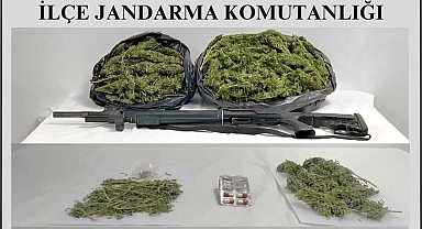 Kale'de uyuşturucu ve ruhsatsız tüfekle yakalanan şüpheli tutuklandı