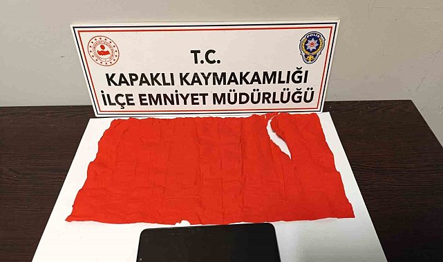 Kapaklı'da yakalanan madde satıcısı tutuklandı