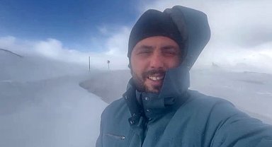 Kar ve tipi Palandöken geçidinde ulaşım aksatıyor