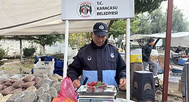 Karacasu'da tartı kontrol noktası