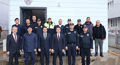 Karacasu'da tayini çıkan savcı ve mal müdürü onuruna veda yemeği