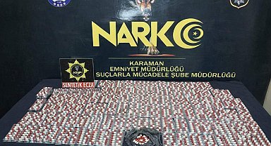 Karaman'da 2 bin 721 adet sentetik hap ele geçirildi: 4 tutuklama