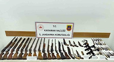 Karaman'da jandarmadan silah operasyonu: 1 gözaltı
